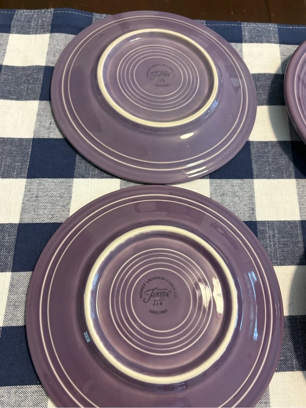 Fiesta Lilac salad plates, Fiestaware, set 4